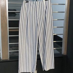 Zara linen cropped pants